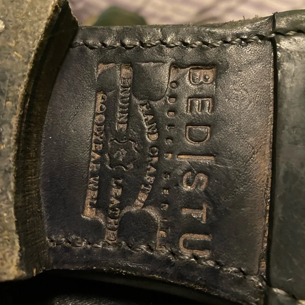 Badass Bed Stu Tango Boots Distressed Black 8.5 - Picture 9 of 9